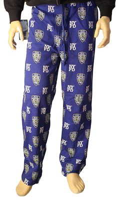 Comfy NYPD licensed, authentic blue Adult pajama lounge pants are great for sleeping or just hanging around the house! New York Police Department print logo in white on blue, available in small, medium, large, and XL. Cotton Officially Licensed NYPD Product. New With Tags 100% Preshrunk Cotton. Machine Washable Flexibl Nypd Blue, House New York, Blue Lounge, New York Police, Adult Pajamas, Distressed Shirt, Winter Hats For Men, Lounge Pajamas, Retro Tee