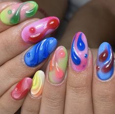 Complex Nail Designs, Blob Aesthetic, 3d Gel Nail Art, Pink Jelly Nails, 3d Nail Designs, Nails Trend, Acrylic Nail Shapes, Search Pins