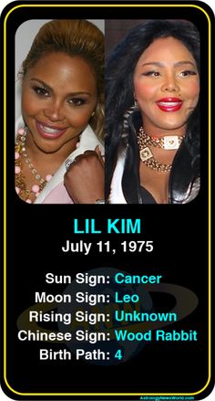 the poster for lil kim's concert with her name on it and two pictures of them