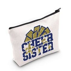 Cheering Sister Cosmetic Bag Cheerleader Sisters Gift Cheer Sister Make Up Zipper Pouch Bag For Cheer Team (Cheer Sister) Description and features Material:Our product is made of high quality cotton canvas . It is excellent in wear resistance, comfortable, not easy to fuzz ball comfortable to wear. Measurements: Makeup Bag 23cm（9.05inch）*17cm（6.69inch). You can also use this bag on many occasions Travel Accessories, Toiletry Makeup Case.Be the most stylish where you are. The Cosmetic Bag Adopts 3D Double Printing And Not Easy To Fade. Our Toiletry Bag Is a Versatile Item That's Popular As a Cosmetic Purse, Make Up Bag, Shopping Bag,Clutch Bag. Perfect Design and Fashion patterns：You can give your sister ,friend, grandma，cousin,mom, auntie, daughter, teacher, nurse, doctor, wife, family & a Cheer Gift Baskets, Cheer Sister Gifts, Cheerleading Bags, Team Cheer, Nurse Doctor, Cheer Team, Makeup Case, Pouch Bag, Sister Gifts