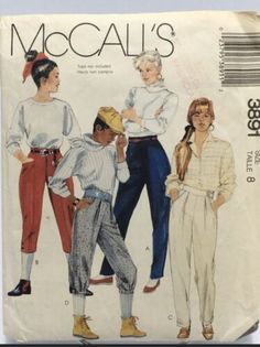 Capris Knickers Jodhpurs Pants Size 8 M3891 Uncut 80s Sewing Pattern | eBay Jodhpur Pants, Knickers Pants, Sewing Pants, Polo Shirt Dress, Vogue Sewing Patterns, Riding Pants, Mccalls Sewing Patterns, Belted Jacket, Sewing Pattern Sizes