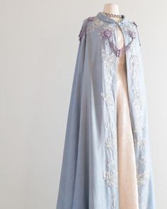 Silk Cape, Vintage Clothing Boutique, 1910s Fashion, Vintage Wedding Dresses, Old Fashion Dresses, Fantasy Dresses, Royal Dresses, Dress Forms, Medieval Dress