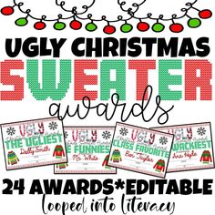 ugly christmas sweater awards are here