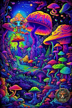 Colorful kid's room poster that gives off that happy hippy trippy VIBE...😍 Trippy Vibe, Trippy Posters, Trippy Iphone Wallpaper, Hippie Trippy, Kids Room Poster, Trippy Designs, Trippy Visuals, Psychadelic Art, Arte Alien