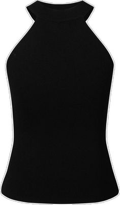 Black Seamless High Stretch Halter Top, Trendy Halter Neck Tank Top, Black Seamless Halter Top With High Stretch, Casual High Stretch Cami Tank Top, High Stretch Casual Cami Tank Top, High Stretch Trendy Tank Top For Night Out, Trendy High Stretch Tank Top For Night Out, Summer Halter Neck High Stretch Tops, Black High Stretch Sleeveless Halter Top