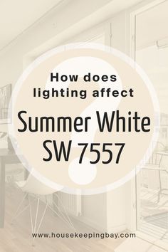 How Does Lighting Affect Summer White SW 7557 by Sherwin Williams? White Hyacinth, Summer White, Trim Color, Coordinating Colors, White Summer, Sherwin Williams, Paint Color, White Paints, Natural Light