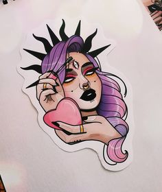 Traditional Tattoo Outline, Satanic Tattoos, Sketch Style Tattoos, Medusa Tattoo Design, Tattoo Apprenticeship, Spooky Tattoos, Tattoo Portfolio, New School Tattoo