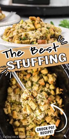 the best stuffing recipe is shown in this image