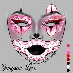 ✨Editing.Go Makeup Art ✨ (@eg.makeupart) • Instagram photos and videos Valentine Looks, Cute Clown Makeup, Gangster Love, Vampire Bride, Cute Halloween Makeup