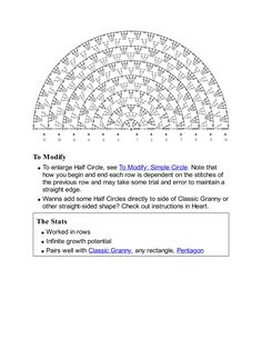 the crochet pattern is shown with instructions to make it easier for people to use