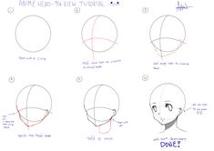 how to draw an anime head in 3 easy steps step by step drawing instructions for beginners