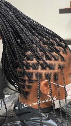 Box Braids Shaved Sides, Small Box Braids Hairstyles, Hair Braid Patterns, Short Box Braids Hairstyles, Big Box Braids Hairstyles, Black Ponytail Hairstyles, Feed In Braids Hairstyles, Goddess Braids Hairstyles, Braided Bun Hairstyles