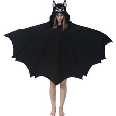 PRICES MAY VARY. Adorable bat cosplay hooded cape comes with bat ears, eyes, nose, teeth and bat wing shaped body! Perfect for helping you complete your bat role play look! Cozy bat hooded costume is made of soft polar fleece for warmth, comfort and durability! Perfect for chilly Halloween nights! This stylish and comfortable to wear bat cloak is great for everyday wear, role play, Halloween costume parties, festivals, vampire cape dress up, Batman themed parties, gothic dress up, costume partie Bat Cosplay, Blanket Cape, Bat Costume, Hooded Cape, Hooded Blanket, Men Clothing, Bat Wings, Shoes Jewelry, Halloween Party