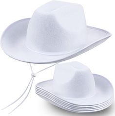 Store New Arrivals Add to Favorite View Feedback Contact 6 Pack Bulk Cowboy Hats White Western Plain Cowboy Hats Texan Cowboy Hat Description Item model number -Hats-052 Color Simple White Country of Origin China Department mens Package Dimensions 15.16 x 11.93 x 7.64 inches; 1.48 Pounds 100% fabric Imported Package Contained: you will receive 6 pieces cowboy hats, enough quantity to meet the needs of your multi person western cowboy party, help to complete the cowboy look, show your cowboy feeling and enjoy the party Suitable Size: the western cowgirl hat measures 15 x 13.7 x 4.8 inches outside, 8.3 x 6.9 inches inside, the right size, unisex, suitable for both adults and children, wearing this charming hat will make you look like a rodeo Serviceable and Sweat Absorption: the plain cowboy Country Themed Parties, White Cowboy Hat, Cowboy Costume, Country Cowboy, Nashville Bachelorette, Cowgirl Costume, Western Cowboy Hats, Cowgirl Party, Clear Plastic Bags