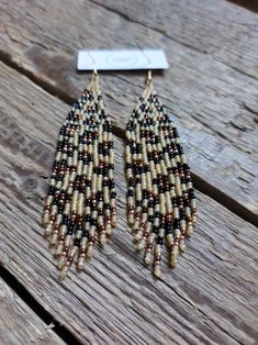 Leopard Beaded Earringsleopard Print Earringsbead Fringe - Etsy Brown Beaded Fringe Drop Earrings, Brown Dangle Jewelry With Black Beads, Native American Beadwork Earrings, Animal Print Jewelry, Bead Fringe Earrings, Peacock Feather Earrings, Animal Print Earrings, Earrings Bead, Bead Fringe