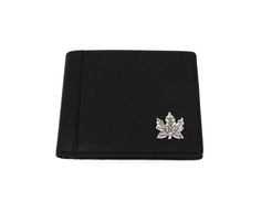 Maple Leaf design Black Real Leather Wallet  - Unique design with handmade pewter motif  - Features: 6 x card slots, 2 x large note/cash compartments (pockets), coin pocket with stud fastening  - Perfect gift for a birthday, an anniversary or for Christmas Approx. dimensions of wallet (when closed):  - 115 mm (4.5 inches) x 92 mm (3.6 inches) x 22 mm (0.9 inches) thick (empty) Maple Leaf design black real leather wallet with pewter motif - an ideal gift for any friend or loved one, and for any C Silver Bifold Wallet For Formal Occasions, Silver Bifold Wallet With Card Slots, Silver Rectangular Card Holder For Gift, Silver Rectangular Card Holder Gift, Silver Rectangular Wallet, Maple Leaf Design, Canadian Wedding, Canada Maple Leaf, Clip Wallet