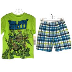 Graphic Classic 2-Piece Matching Short Sleeves T-Shirt And Shorts Featuring The Teenage Mutant Ninja Turtles. Brand New With Tags! Official Product. We Are A Smoke-Free And Pet-Free Home. Bx Paw Patrol Jacket, Paw Patrol Outfit, Dark Blue Sweatshirt, Nickelodeon Girls, Dinosaur Outfit, 2 Piece Short Set, Tee Shorts, Shirts For Leggings, Skirt And Top Set