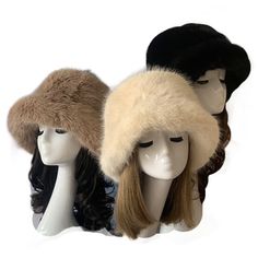 Oversized Faux Fur Bucket Fuzzy Plush Women's Winter Hat - Cool Belt Buckles Shop - Buckles.Biz Tiger Fur, Cool Belt Buckles, Classy Hats, Fur Bucket, Fur Bucket Hat, Faux Fur Material, Faux Fur Hat, Head Pieces, Warm Winter Hats