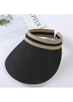 Color:Black;Package Contents:1 X Hat; Black Summer Hat For Outdoor Use, Black Summer Hat For Outdoor, Black Hat For Outdoor Summer Activities, Black Summer Sun Hat Cap, Black Summer Cap-shaped Sun Hat, Black Summer Sun Cap, Black One Size Straw Hat For Outdoor, Black Visor Sun Hat For Summer, Black Summer Sun Hat With Visor