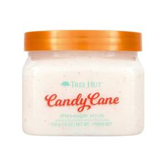 Spread on a little holiday cheer and reveal soft, glowing skin with Tree Hut's Candy Cane Shea Sugar Scrub. This body scrub features fragrance notes of creamy vanilla and butter mint, topped with that classic peppermint scent. Made with Peppermint Oil and Vanilla Extract to help soothe and soften skin.Tree Hut scrubs are formulated with 100% real sugar, certified shea butter, and an array of natural oils, including Evening Primrose, Safflower Seed, Sweet Almond, Macadamia, and Orange Oil. It provides superior exfoliation to leave skin feeling soft, smooth and glowing. Tree Hut products are paraben-free and DMDM-free.Apply all over body in a circular motion in shower or bath. Rinse and follow with a Tree Hut Body Butter for ultimate hydration.