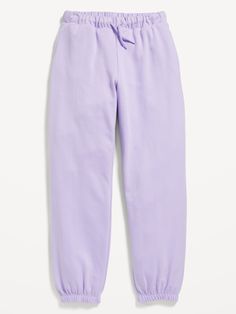 adjustable drawstring on-seam hip pockets cinched elasticized hem easy pull-on style sits at belly button loose hip and thigh tapered legmachine wash according to the care instruction label Pastel Sweatpants, Purple Sweatpants, Purple Joggers, Old Navy Kids, Sweat Pants, Jogger Sweatpants, Belly Button, Vintage Children, Toddler Boys