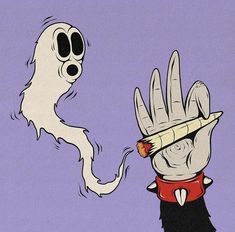 an image of a cartoon hand holding something in it's palm and another hand reaching out