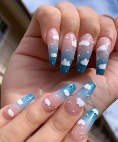 𝖌𝖆𝖇𝖗𝖎𝖊𝖑𝖑𝖊𝖌𝖆𝖗𝖙𝖍 Summer acrylic nails, Best acrylic nails, Acrylic Nails Application, Nails Ballerina, Fake Nails Long, Nail Salon Design, Nagel Tips, Nail Type, Coffin Press On Nails, Fake Nails With Glue, 3 Women