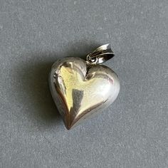 Vintage charm Silver Heart Pendant Charm For Everyday, Silver Heart Charm For Everyday, Silver Sterling Silver Heart Charms, Everyday Silver Heart Pendant Charm, Classic Silver Pendant Charms, Sterling Silver Heart Charms, Elegant Nickel Free Heart Charms, Silver Heart Pendant Charm For Anniversary, Silver Heart Shaped Sterling Silver Charms