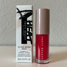 This Listing Is Part Of The Bundle Offer! All Listings Are Marked With An Emoji To Indicate Their Bundle Price. Bundle Items To Reach A Minimum Total Of $25 And Save. Fenty Beauty Gloss Bomb Heat Universal Lip Luminizer + Plumper A Lip Luminizer And Plumper That Delivers A Hint Of Tint And Fuller-Looking Lips. Color: Hot Cherry - Sheer Red Brand New! Deluxe Sample! Jack Black Lip Balm, Fenty Beauty Gloss Bomb, Neon Lips, Lips Color, Coconut Lip Balm, Lip Gloss Balm, Lip Balm Set, Love Lips, Hydrating Lip Balm