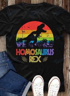 LGBT pride rainbow color Graphic Unisex T Shirt, Sweatshirt, Hoodie Size S - 5XL available in T-shirt, hoodie, tank top, longsleeve, multi color and size S M L XL XXL 3XL 4XL 5XL. Shipping from the US. Easy 30 day return policy - Shop now! 6.1-ounce, 100% cotton .Double-needle neck, sleeves and hem; Roomy Unisex Fit. Ash is 99% cotton, 1% poly; Sport Grey is 90% cotton, 10% poly; Dark Heather is 50% cotton, 50% polyester .Decoration type: Digital Print. Made by Gildan Heart Dinosaur, Pride Rainbow, Rainbow Color, Animal Tshirt, Lgbt Pride, Rainbow Pride, Hoodie Sweater, T Rex, Sweatshirt Hoodie