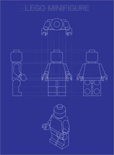 the lego minifigure blueprint is shown