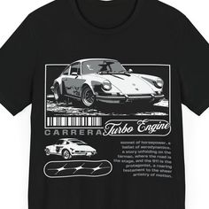 Vintage Car Shirt, Car T-Shirt, Car Lovers Gift.  This classic unisex jersey short sleeve tee fits like a well-loved favorite. Soft cotton and quality print make users fall in love with it over and over again. These t-shirts have-ribbed knit collars to bolster shaping. The shoulders are tapered for a better fit over time. Dual side seams hold the garment's shape for longer.  .: Made with 100% Airlume combed and ring-spun cotton, a lightweight fabric (4.2 oz/yd² (142 g/m that is easy to layer, br Vintage Car Graphic Tee, Vintage Car Shirts, Vintage Car Shirt, Icon Tshirt, Graphic Design Activities, Car Lover Gifts, Car Apparel, Cars Tees, Car T Shirt