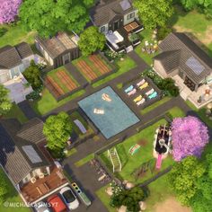 Willow Creek Trailer Park 🌸 A big trailer park with 4 trailers, each with a master bedroom and a child bedroom, plus plenty of shared spaces to enjoy! Each trailer has its own little veranda and the lot has a utility room. No CC and Maxis Match the sims 4 house exterior || the sims 4 exterior || the sims 4 house || the sims 4 house ideas || sims 4 houses || sims 4 house plans #thesims4 #simshouse #simsbuild #showusyourbuilds #sims4maxismatch #sims4housebuild #simshome #dreamhouse #sims Sims Freeplay Houses, Child Bedroom, Sims 4 House Plans, Sims 4 House Building, Suburban House