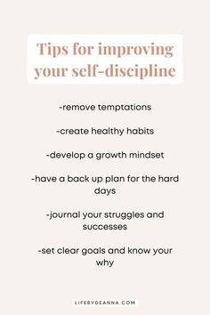 Tips To Be Disciplined, Becoming More Disciplined, Ways To Practice Self Discipline, Tips For Discipline, Improve Self Discipline, How To Get More Disciplined, Self Decipline Rules, How To Self Discipline Yourself, Discipline Tips Self