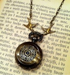 Brass Pocket Watch Necklace number 8 Antique Vanity Set, Aquarius Gifts, Mechanical Pocket Watch, Pocket Watch Necklace, Pocket Watch Antique, Dragonfly Necklace, Number 9, Pocket Watch Chain, Number 8