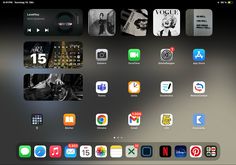 an image of the home screen of someones mac or pc with many different app icons on it