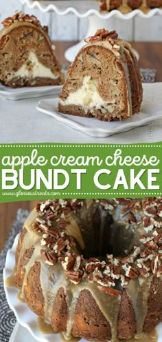 Apple Cream Cheese Bundt Cake, fall desserts, easy to make sweet treats