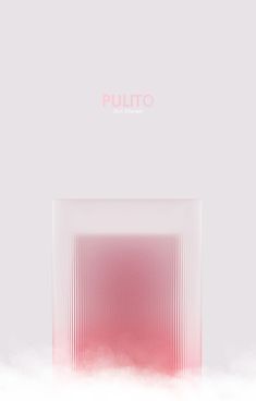 an abstract pink and white photo with the word pluto above it