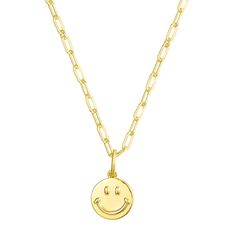 It’s guaranteed you’ll be smiling with this baby! With its adorable smiley face on a dainty chain, this necklace will add a joyful touch to your everyday outfit. Wear this baby alone, or pair it with the Friendly Reminder Ring for a happy combo! Smiley Necklace, Smiley Face Necklace, Smile Necklace, Future Jewelry, Happy Jewelry, Snow Ball, Preppy Jewelry, Face Necklace, Golden Necklace