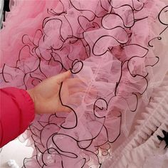 "Elegant ruffled lace trim,it has double-ruffle edge, beautiful ruffle bridal robes. This listing is for one yard.If you order more, we will send them in one continuous piece. Width:about 4.33\"(11 cm) Color: light pink This elegant ruffled lace trim perfect for Wedding, Bridal dress, baby tutu dress, jewelry design, doll clothes, suit decoration, Cake, dolls, hang adorn, bra decoration, illusion dress, couture sleeve, small parts, home decor... and so on, or any other crafts you like. Wholesale Baby Tutu Dress, Baby Tutu Dresses, Bridesmaids Robes, Ribbon Collar, Organza Lace, Dress Couture, Decoration Cake, For Wedding Dress, Baby Tutu