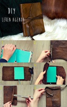 this is how to make a leather journal