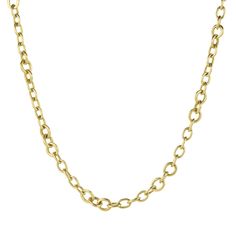 Marian Maurer City Link Necklace - Extra Small | Quadrum Gallery Luxury Oval Link Necklace, Luxury Yellow Gold Oval Necklace, Luxury Oval Gold Chain Necklace, Luxury Gold Oval Link Chain Necklace, Luxury Gold Chain Necklace With Oval Link, Luxury Gold Jewelry With Hook And Links, Luxury Yellow Gold Jewelry With Hook And Links, Luxury Gold Oval Chain Jewelry, Luxury Gold Oval Chain Necklace