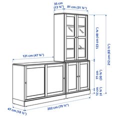 a drawing of a cabinet with measurements for the door and shelves on each side,