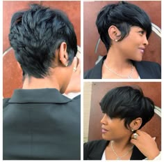 Toni Braxton Short Hair, Rihanna Haircut, Pixie Hairstyles For Black Women, Short Pixie Hairstyles, Black Haircut, Pixie Crop, Toni Braxton