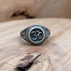 Mens Ohm Ring, Mens Signet Ring, Unique Rings For Men Oxidized Silver Buddhist Ring Custom Mens Jewelry Husband Gift For Him Antique Pinky Discover meaningful gifts for him to find the perfect gifts for the men in your life.  Antique Om Ring ● Mens Ohm Ring ● Mens Signet Ring ● Unique Rings For Men ● Oxidized Silver Buddhist Ring ● Custom Mens Jewelry ● Husband Gift For Him Metal: 925k Sterling Silver Weıght: 13 gr Color: Oxidized Silver Color or Gold Color Dimensions: 0.6 x 0.6 inch Please make Om Rings For Men, Unique Rings For Men, Ohm Ring, Gold Pendants For Men, Mens Signet Ring, Signet Ring Men, Meditation Rings, Ring Mens, Local Jewelry