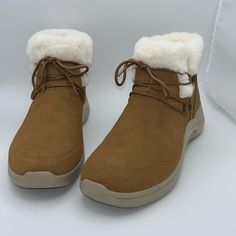 No Flaws Never Used Clean Suede Outer Faux Fur, Fully Lined Interior And Trim Lightweight Rubber Sole 3m Scotchgard Repels Water And Stains Air Cooled Goga Mat Footbed Ortholite Innsole Womens Size 10 See Photos For Further Description Questions, Comments, Offers Welcome Clean Suede, Sketchers Shoes, How To Clean Suede, Lace Up Boots, Shoe Laces, Rubber Sole, Womens Boots, Faux Fur, Size 10