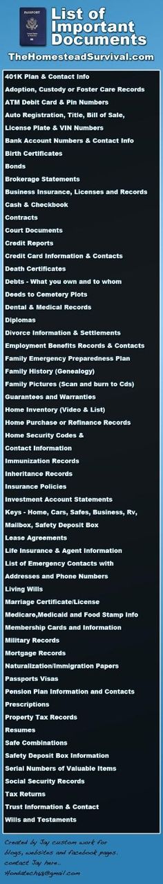 Create an emergency preparedness folder to keep all your important documents in case of a disaster. Safe Ideas, Fireproof Safe, Family Organization, Emergency Binder, Emergency Prepardness, Emergency Preparation, Emergency Plan, Emergency Supplies, Important Documents