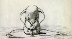 a drawing of an elephant sitting on top of a blanket