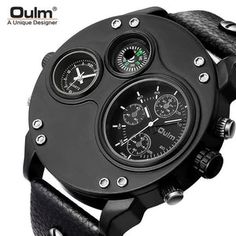 Mens Sport Watches, Style Sport, Mens Watches Black, Time Zone, Time Zones, Military Watches, Stainless Steel Band, Sport Watches, Black Watch