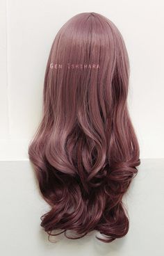 The very end of her hair ( bottom layer) Seems like a great darker color to use if we need something more intense to start that has some space to fade. Mauve brown hair Mauve Brown Hair, Pinkish Brown Hair, Pink Brown Hair, Mauve Hair, Hair Goal, 2018 Hair, Ombre Wig, Colourful Hair, Long Face Hairstyles